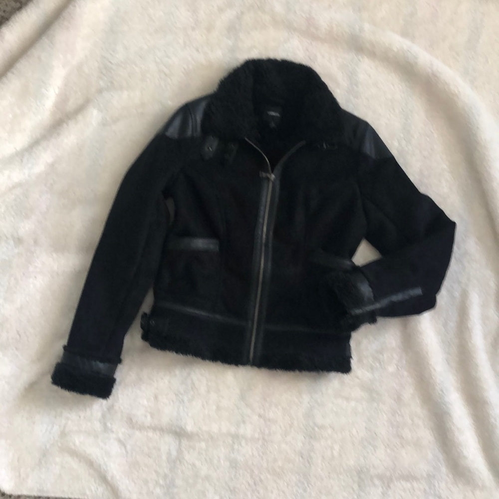 Express Faux Leather Moto Style Jacket